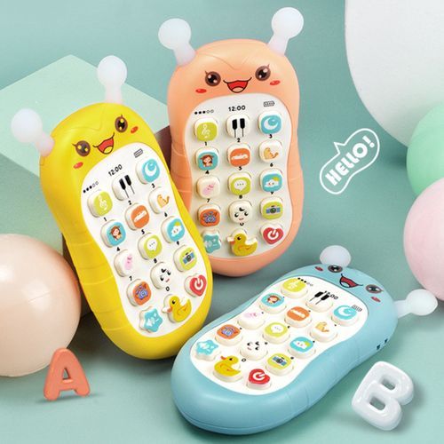 Baby Phone Toys Bilingual Telephone Teether Music Voice Toy