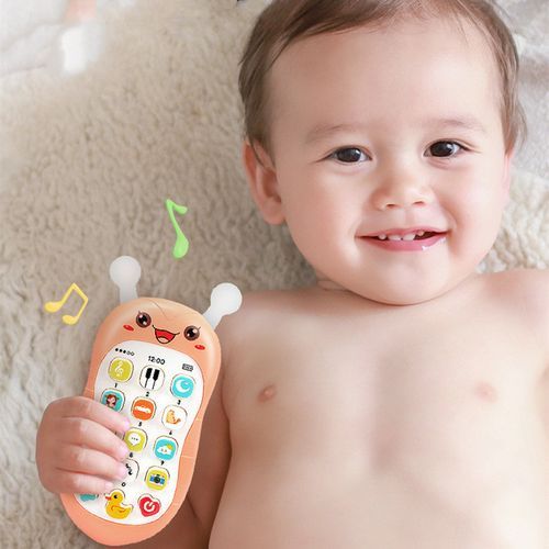 Baby Phone Toys Bilingual Telephone Teether Music Voice Toy