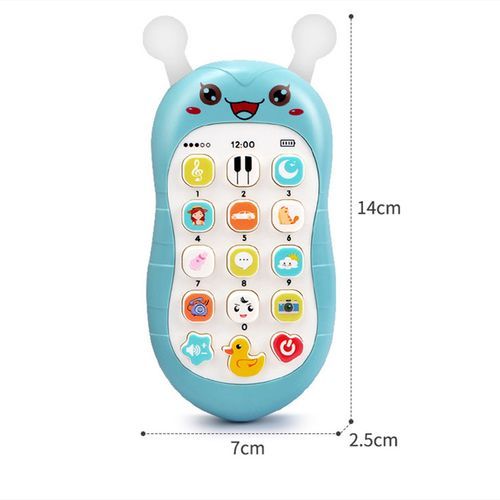 Baby Phone Toys Bilingual Telephone Teether Music Voice Toy