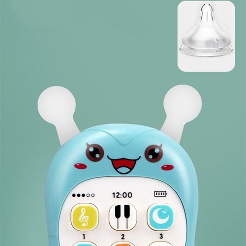 Baby Phone Toys Bilingual Telephone Teether Music Voice Toy