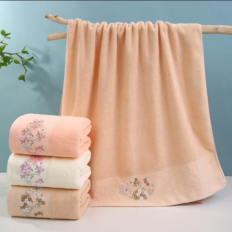 32-Strand Cotton Bath Towel Factory Embroidery Cotton Set Household Hotel Gift Box Swimming