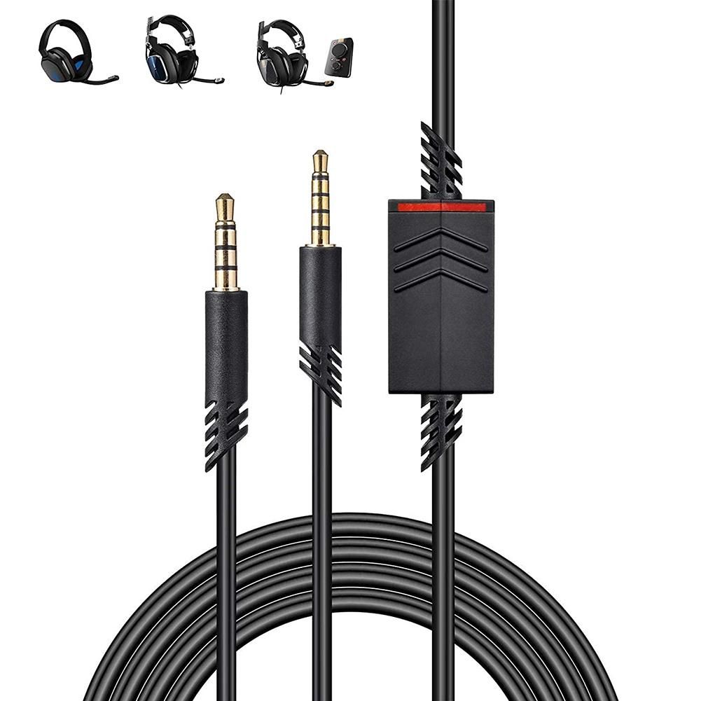 Replacement Headset Cable, 2.0M Inline Mute Cable Cord for Astro A10/A40 Gaming Headsets Xbox Ps4 Controller Headphone