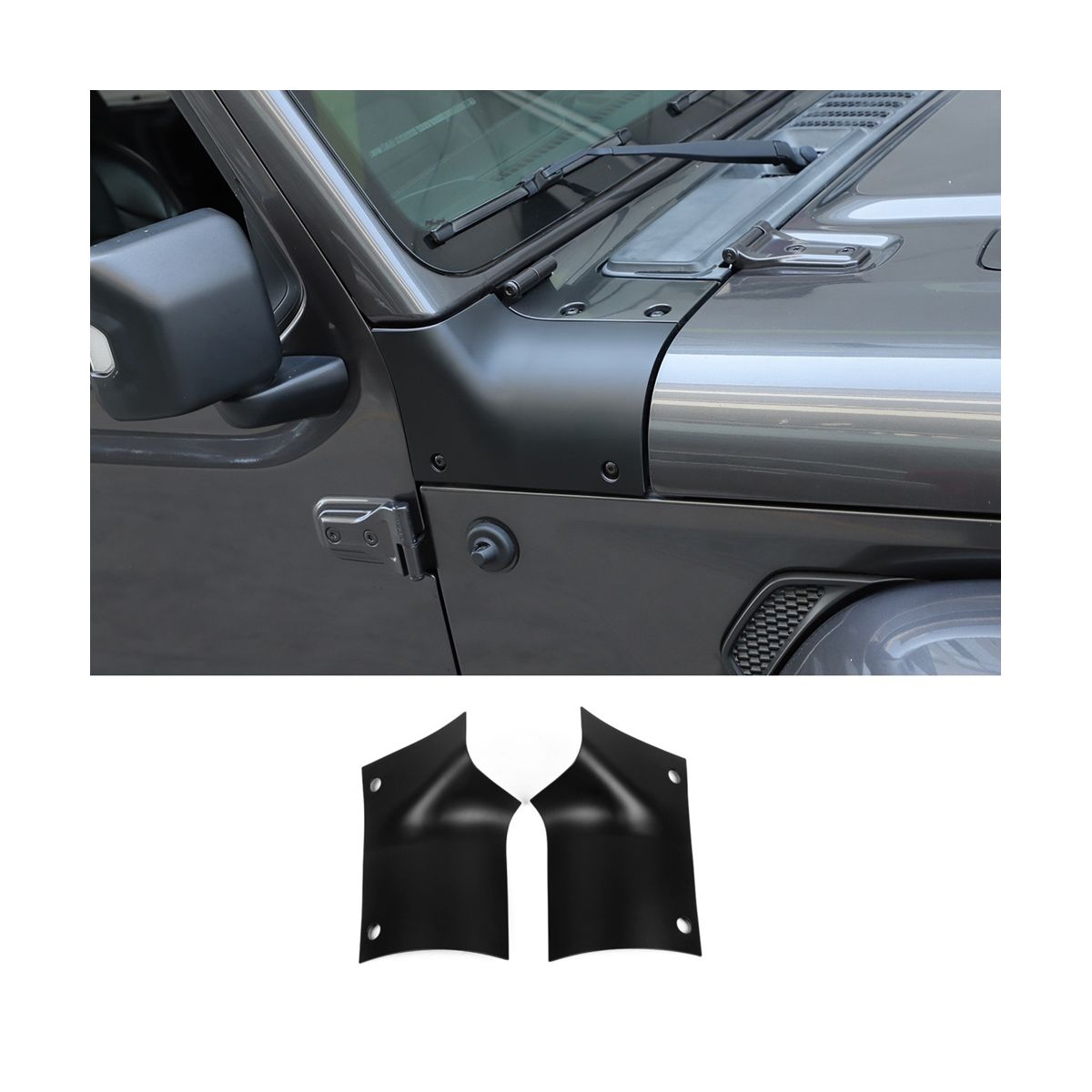 Cowl Cover Body Armor for 2018-2022 Wrangler JL & JT 2/4