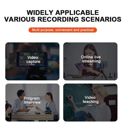 Usb Cable Clip On Microphone Computer Recording 3.5mm Microphone Type C Mini Portable For Tiktok Live Broadcast Noise Reduction