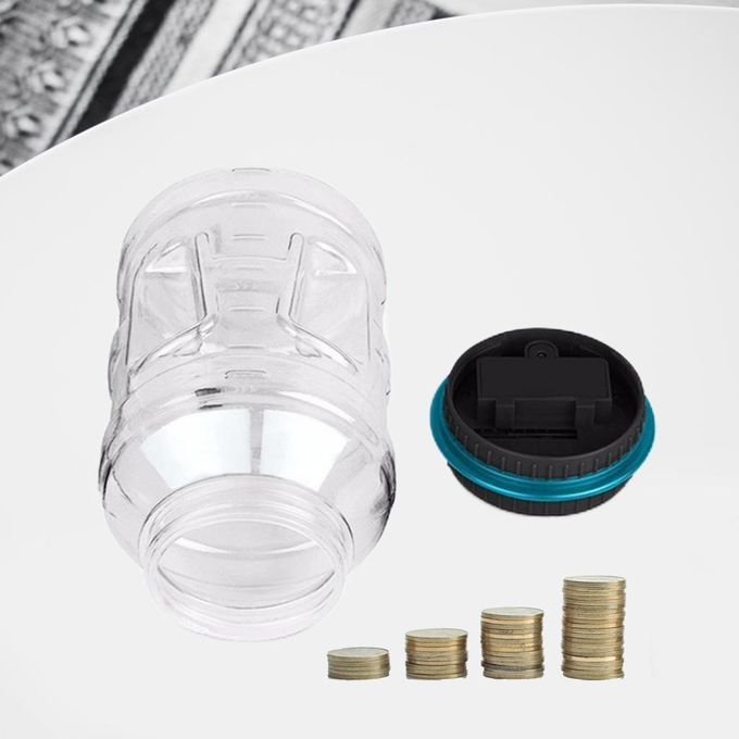 Electronic Digital Counting Coin Bank Easy Read 1.5L For Gifts Adults