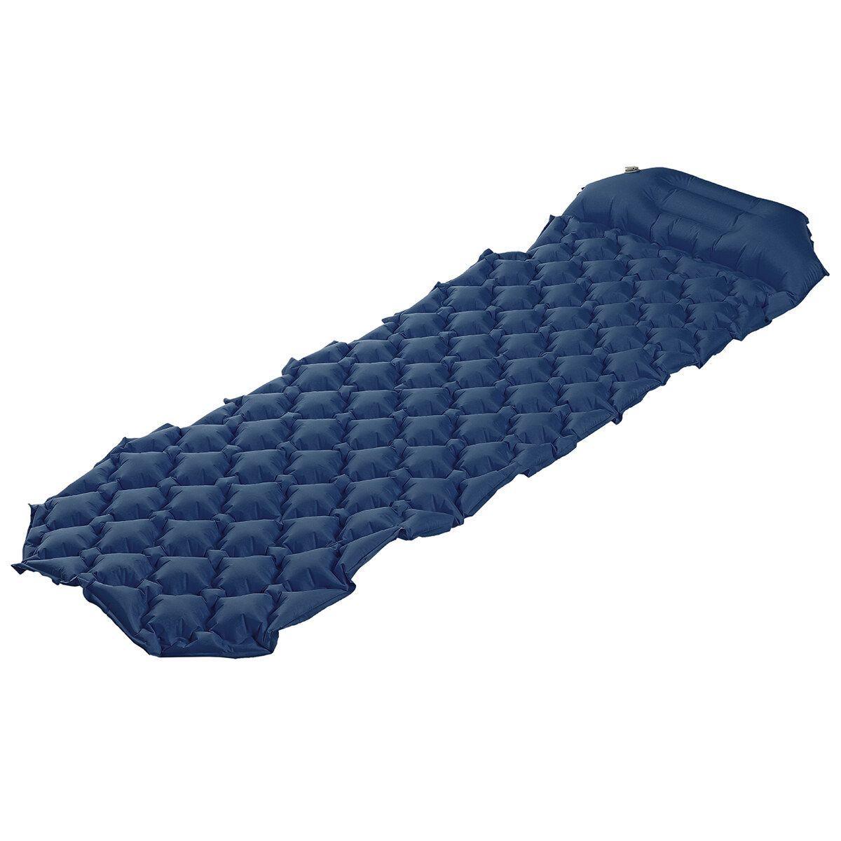 Camping Air Mattress With Pillow Strap Backpack Outdoor Camping Hiking Blue