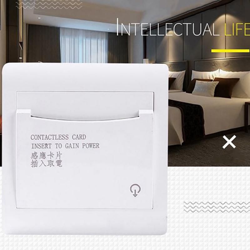 with 3 Card Hotel House Room Wall Reader Switch 40A Energy Saving Insert Key for Power