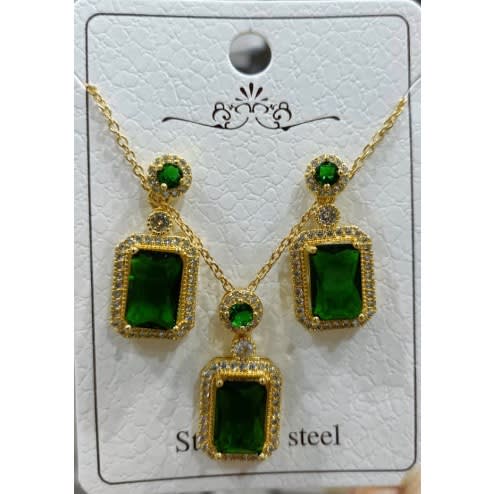 Jewelry Set -  Green