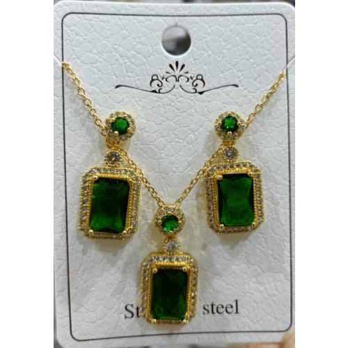 Jewelry Set -  Green