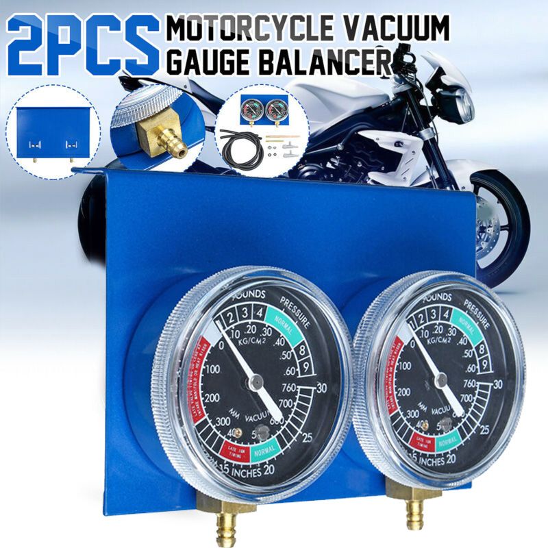 2*motorcycle Carburetor Vacuum Gauge Balancer Sync