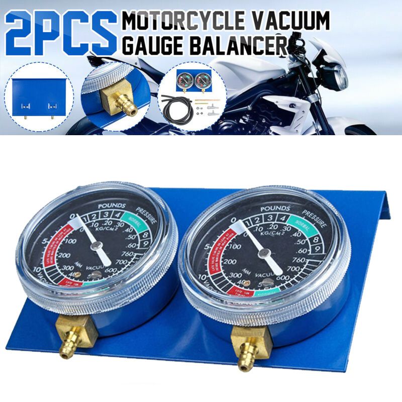 2*motorcycle Carburetor Vacuum Gauge Balancer Sync