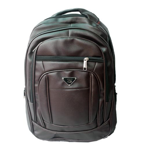 Unisex Back Pack School Bag - Brown