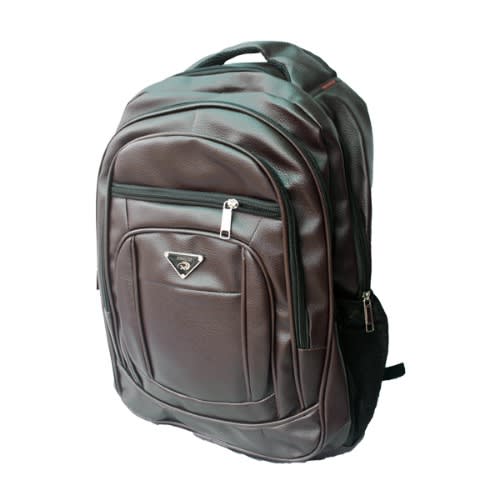 Unisex Back Pack School Bag - Brown