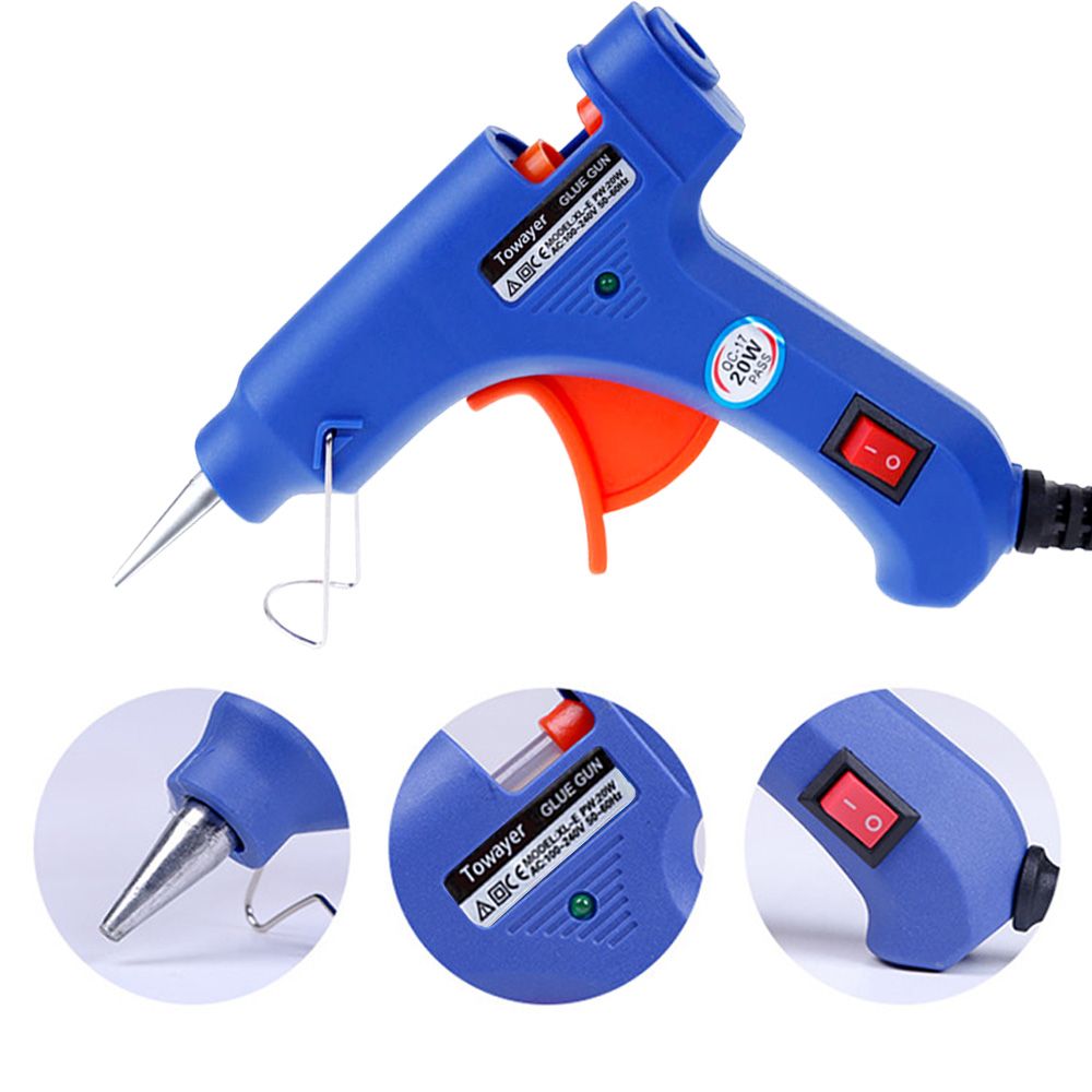 2.0x38mm 3.0x38mm Large Diameter Copper Nozzle Hot Melt  Gun Nozzle With Prevention Gum Cover,  Gun