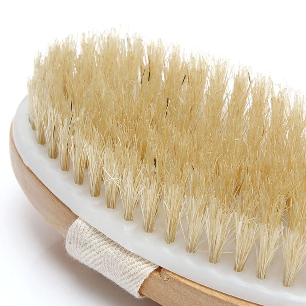 Bath Body Brush Back Scrubber with Comfy Bristle Long Handle Gentle Body Massager Wet or Dry Brushing Back Scrubber for Shower