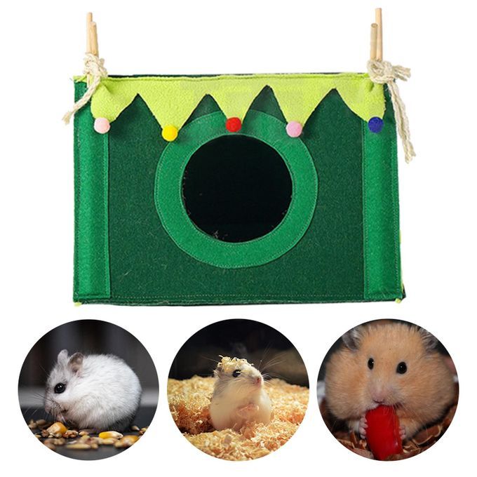 Pet Guinea Pig Hideout Resting Cave For Rabbit Chinchillas Green S