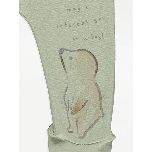 Assorted Woodland Animal Print Footed Leggings 3 Pack