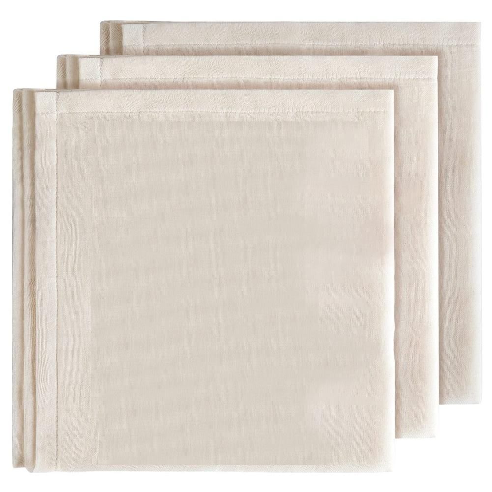 Muslin Cloths for Cooking, 50X50cm, Grade Hemmed Cheese Cloths for Straining, Unbleached Pure Cotton Cheese Cloth 3 Pcs
