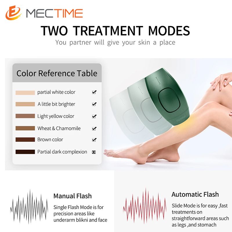600000 Flashes IPL Laser Epilator Permanent Epilator-Green