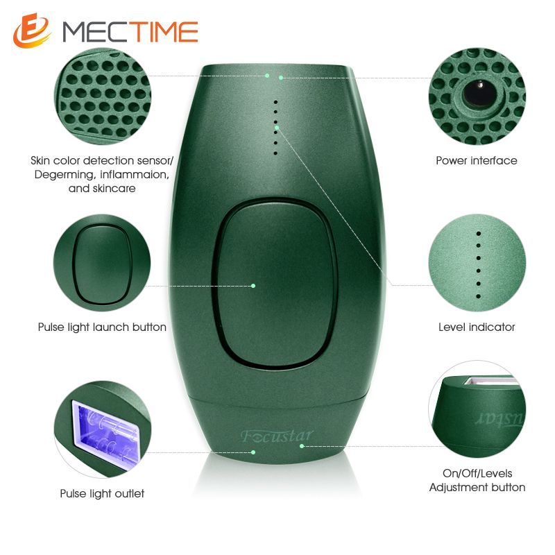 600000 Flashes IPL Laser Epilator Permanent Epilator-Green