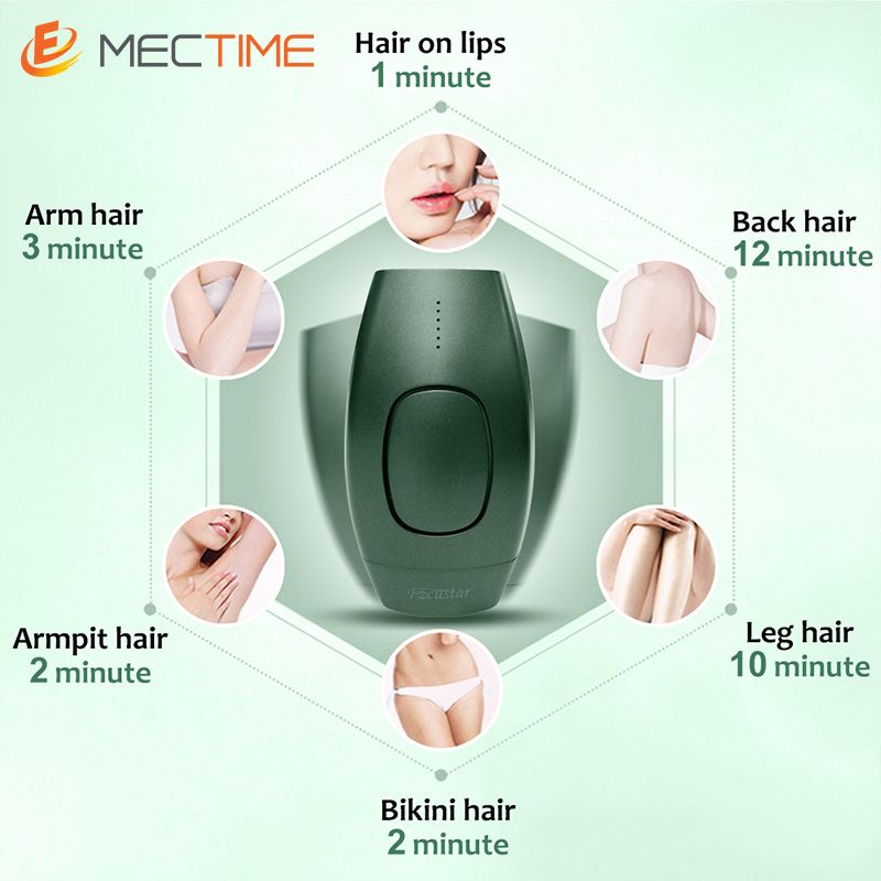 600000 Flashes IPL Laser Epilator Permanent Epilator-Green