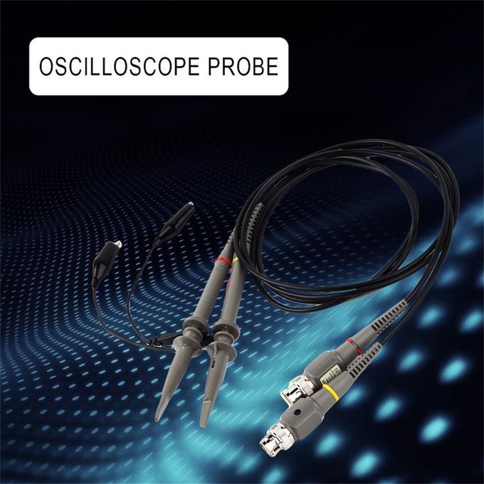 Two P6100 DC 100MHZ Oscilloscope Scope Clip Probe 100MHz For Tektronix HP Gray
