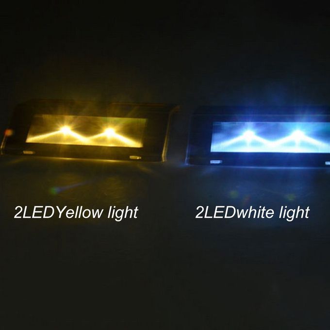 2LED Stainless Steel Solar Garden Light Waterproof LED Garden Path Fence Lamp