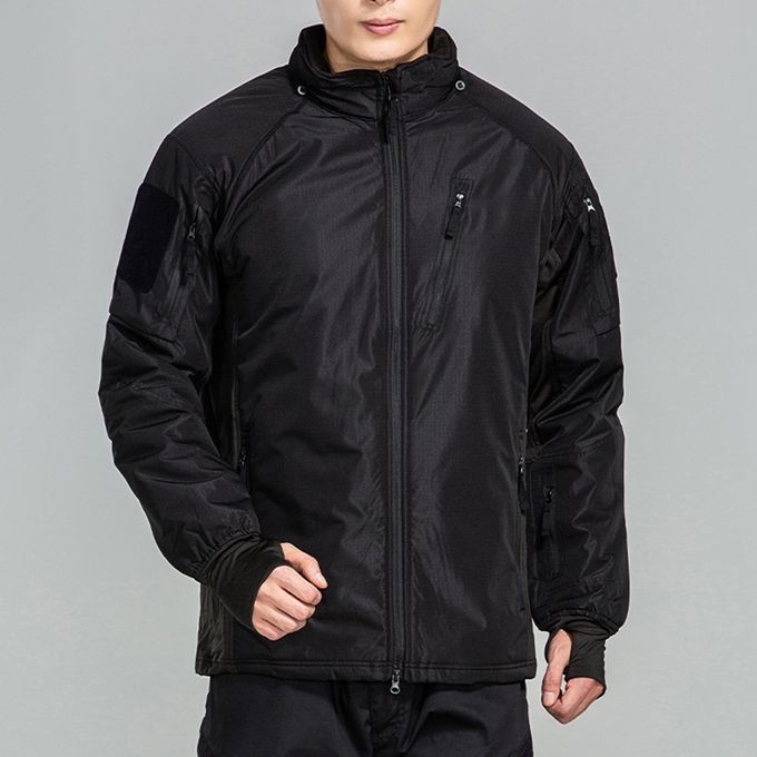 Hoodie  Men Jacket Waterproof Rain Coat Outdoor Black_XXXL