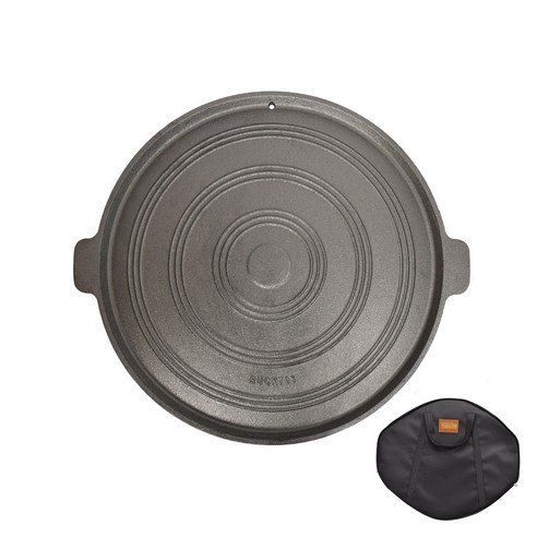 Buck 703 Cast Iron Lid Double-sided Griddle Pan + Exclusive
