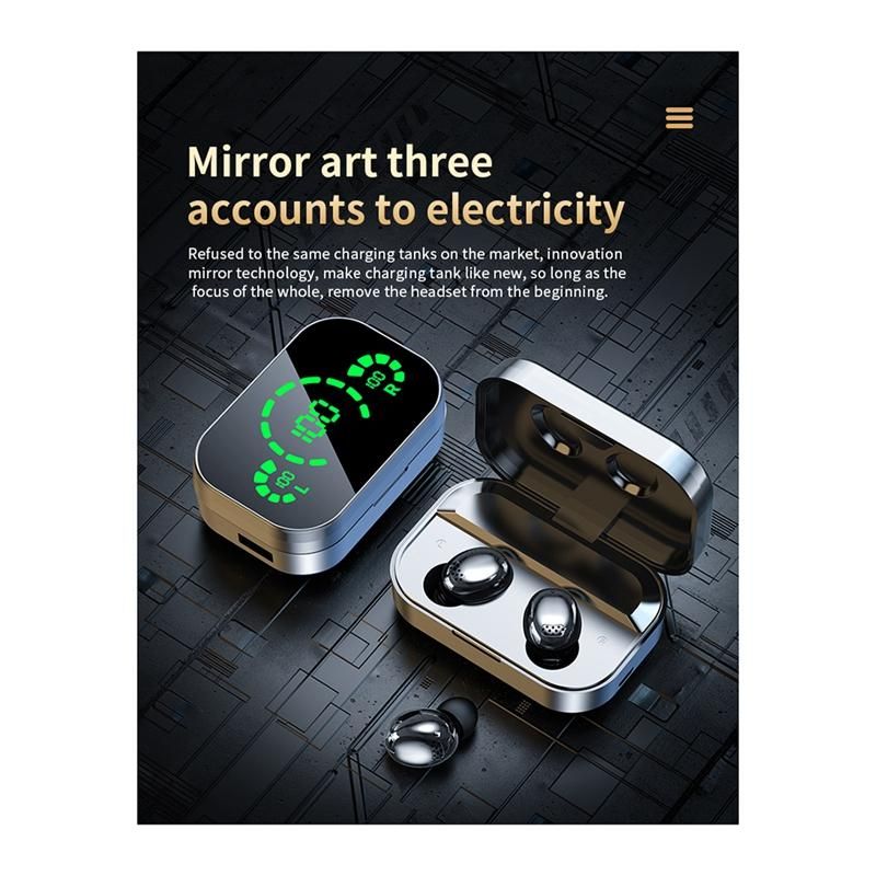 YD04 Wireless Bluetooth Headphones LED Digital Display Heads