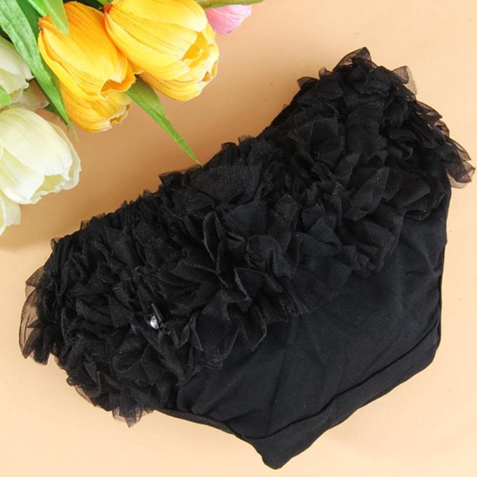 Baby Girls Shorts Pants Diaper Cover Bloomers XL For 12-24Months Black
