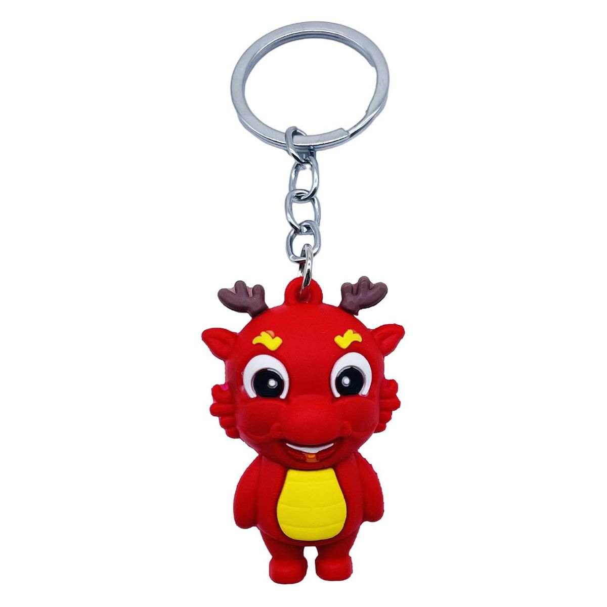 Hanging Dragon Keychain Chinese Dragon Keychain Cute Lightweight Car Red