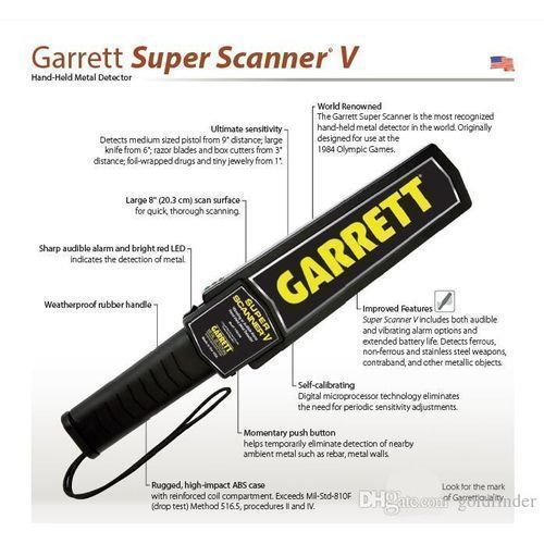 Super Scanner Metal Detector + FREE Battery Inside