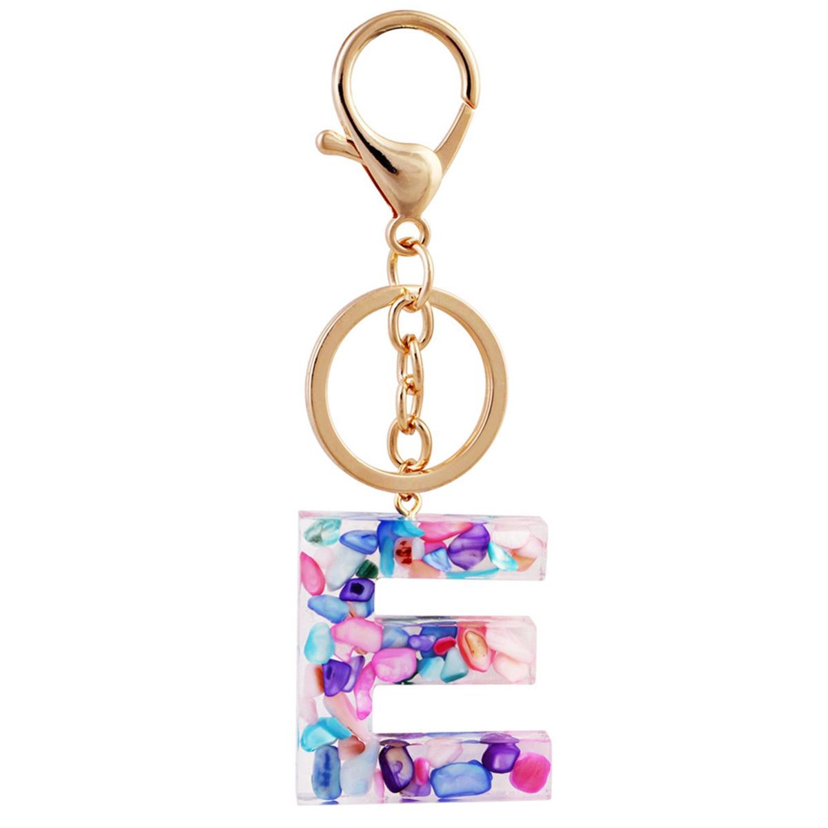 26 Letters Resin Keychains For Women Girls Bag