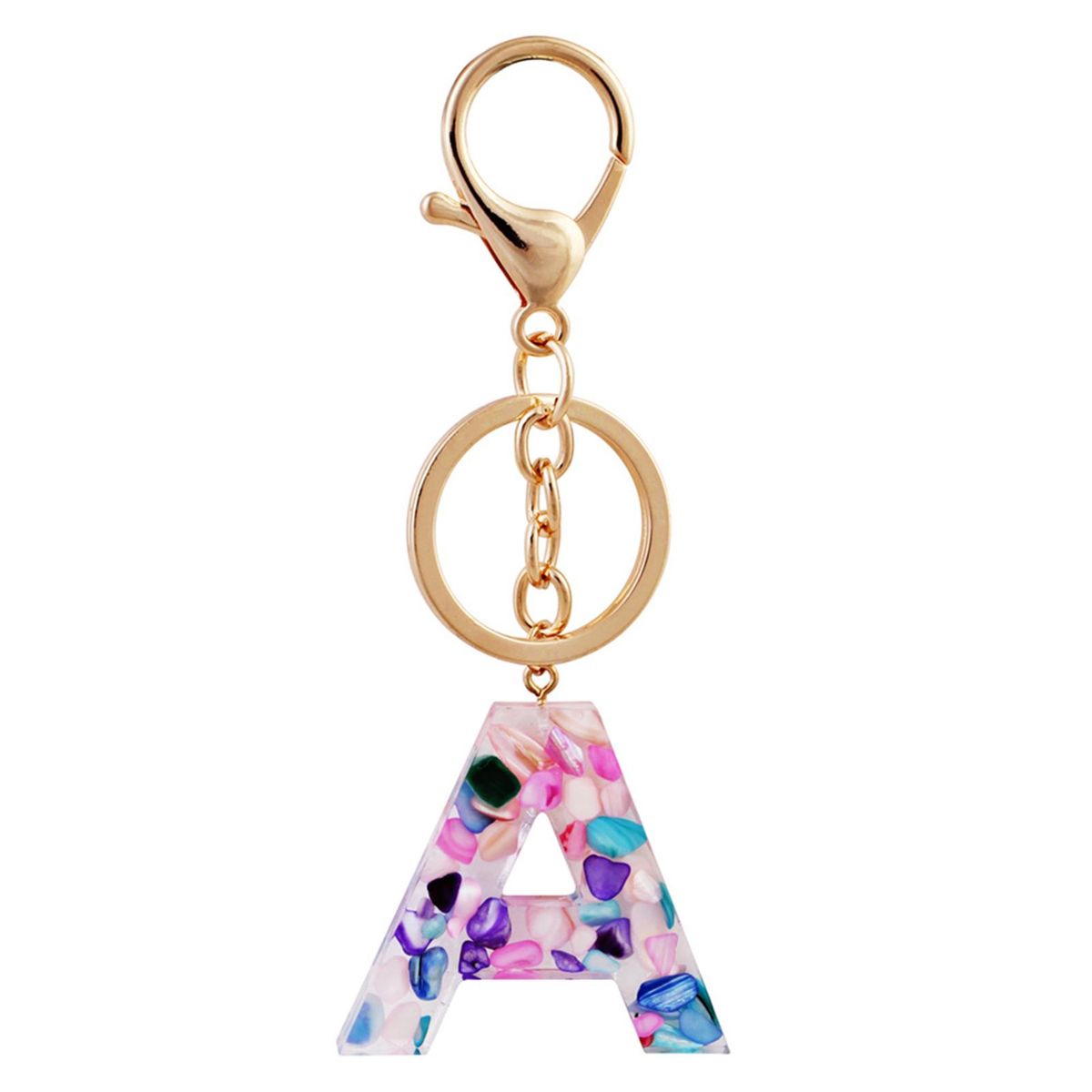 26 Letters Resin Keychains For Women Girls Bag