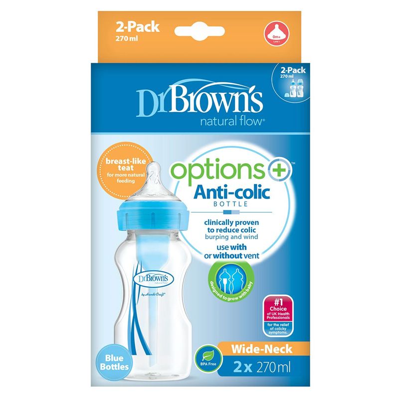 Options+ Bottle Blue 270ml 2Pk