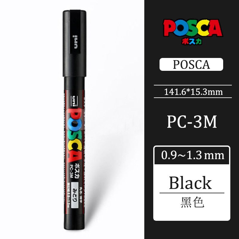 1 Piece Uni-ball Posca PC- Medium Bullet Tip Marker Pens
