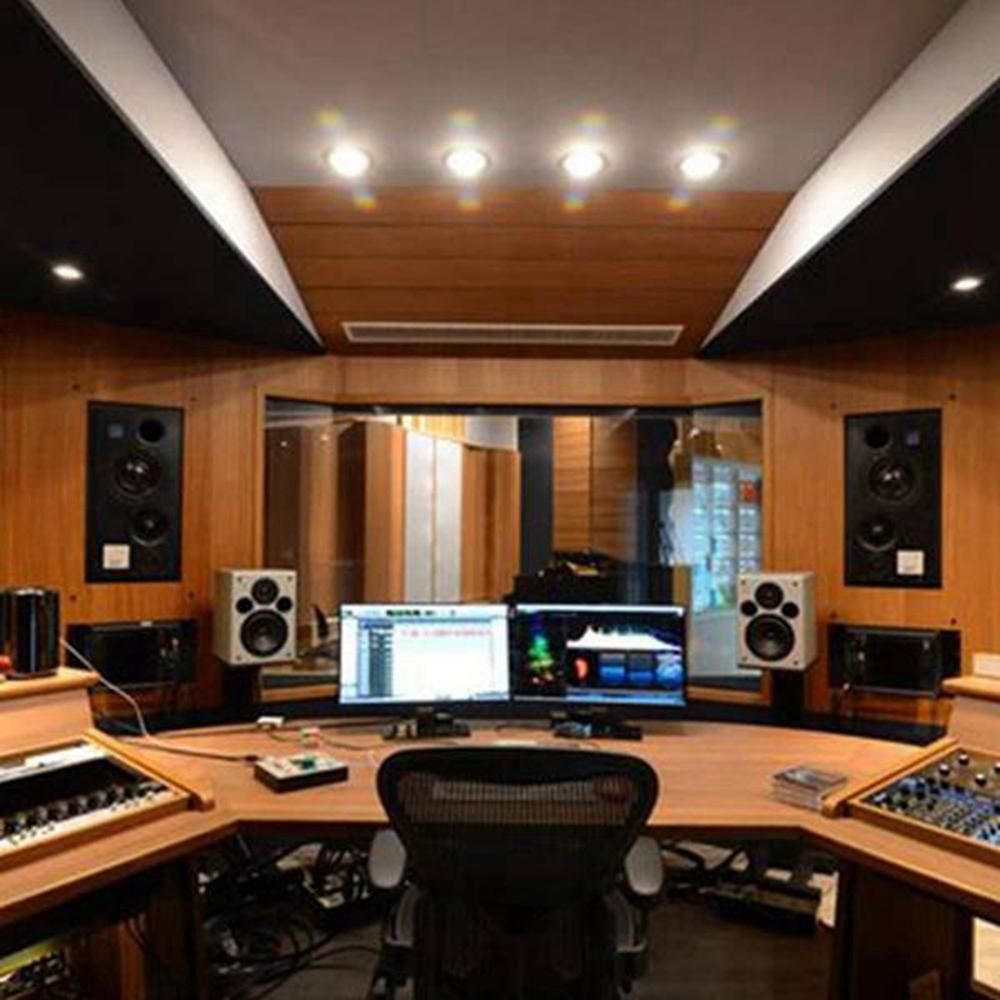 12 Pcs Acoustic Panels/Soundproof Sponge for Drum KTV Room/S