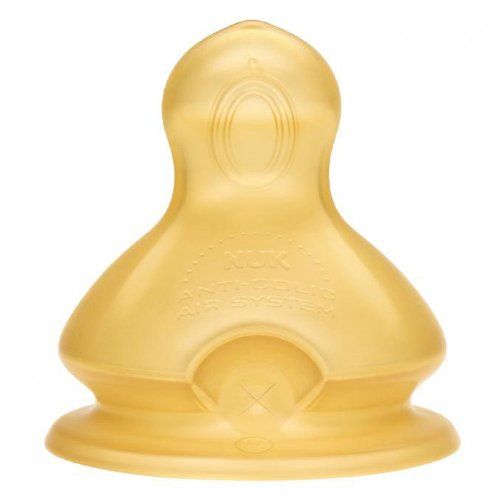First Choice Latex Teat 0-6m Large 2Pk