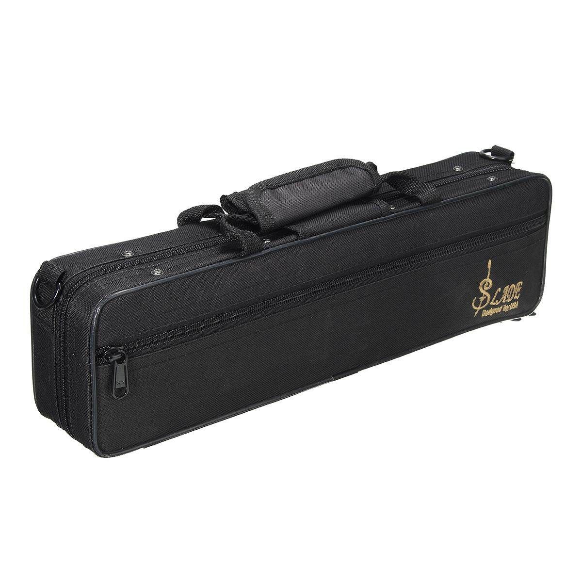 16 Holes Key Nickel Plated Concert Flute Cupronickel With Case Screwdriver Set