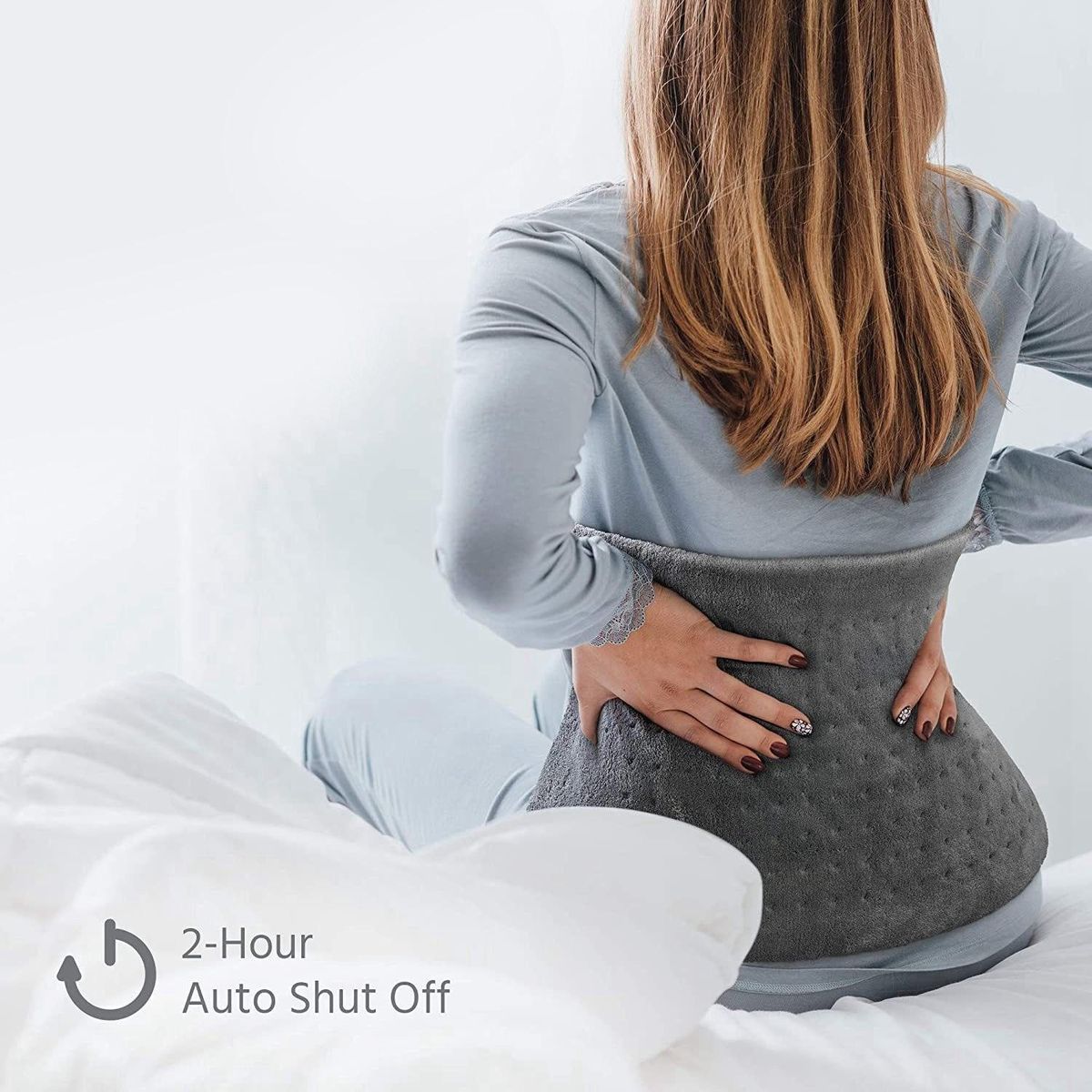 Extra Electric Heating Pad for Back and Relief 12X24 Inch -Soft Heat for Moist & Dry US Plug