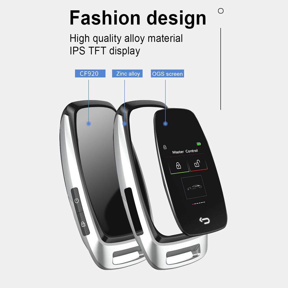 Car Intelligent Key With LCD Touchscreen Comfort Access