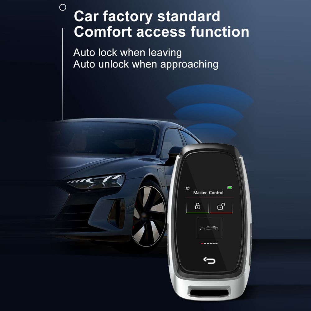 Car Intelligent Key With LCD Touchscreen Comfort Access
