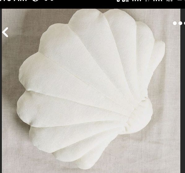 Shell Shape Throw Pillows Design With Zip