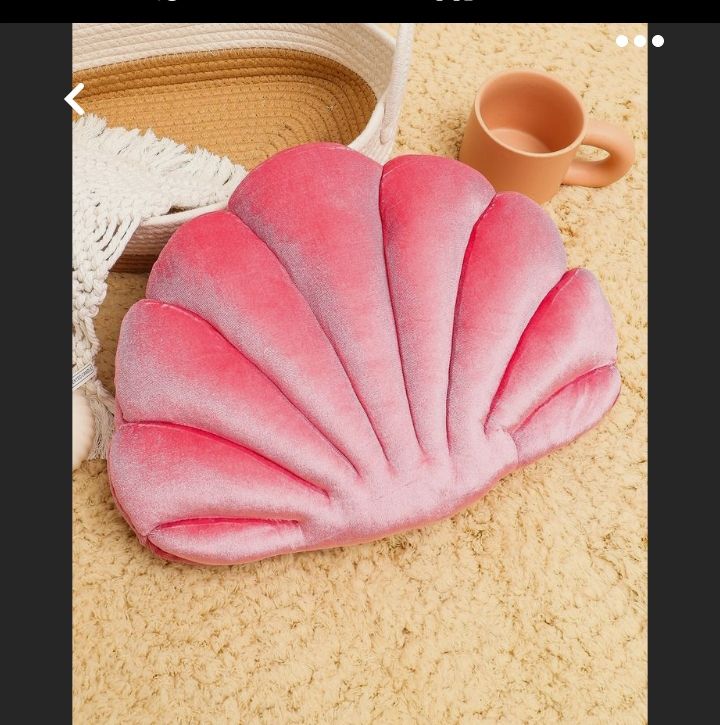 Shell Shape Throw Pillows Design With Zip