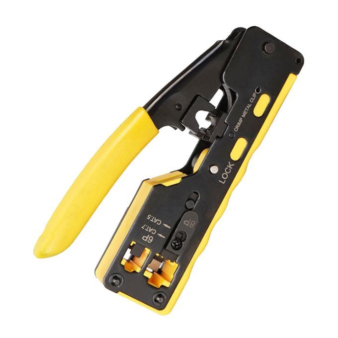 Network Crimper Cable Crimping Tool Network Cable Pliers Yellow