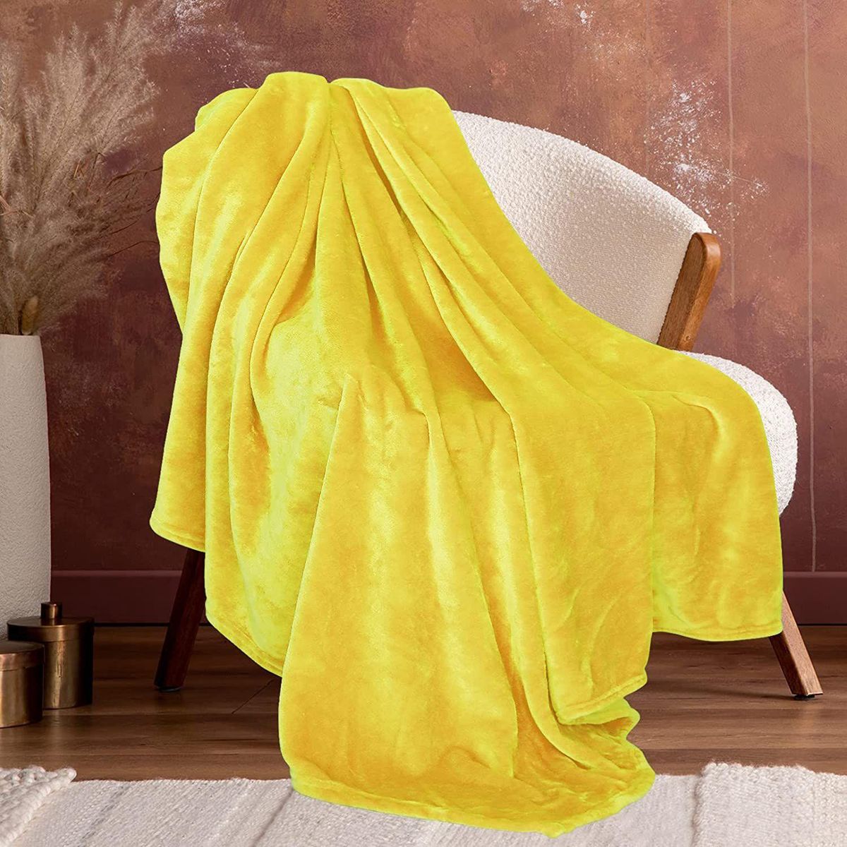 Throw Blanket for Couch Cozy Soft Blankets & Throws Fall Fuzzy Blanket Couch Chairs Bedroom Living Room Blanket Yellow