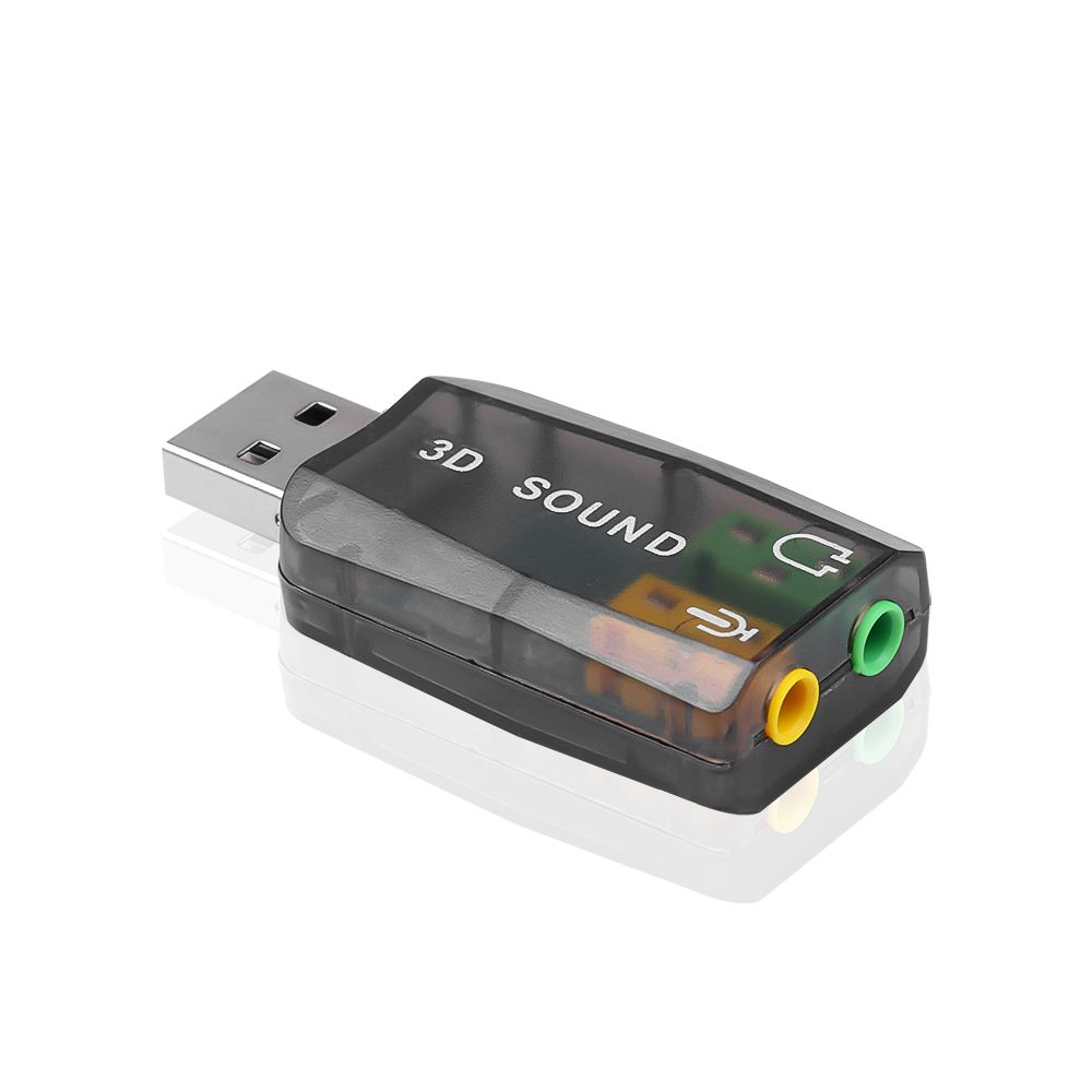 Mini External Usb To 3.5mm Mic Headphone Jack Stereo