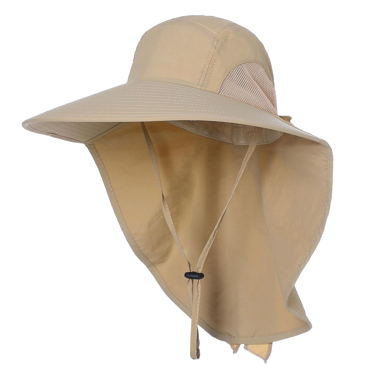 Women Wide Brim Sun Hat with Neck Flap for Travel Camping Hiking Boating Fishing