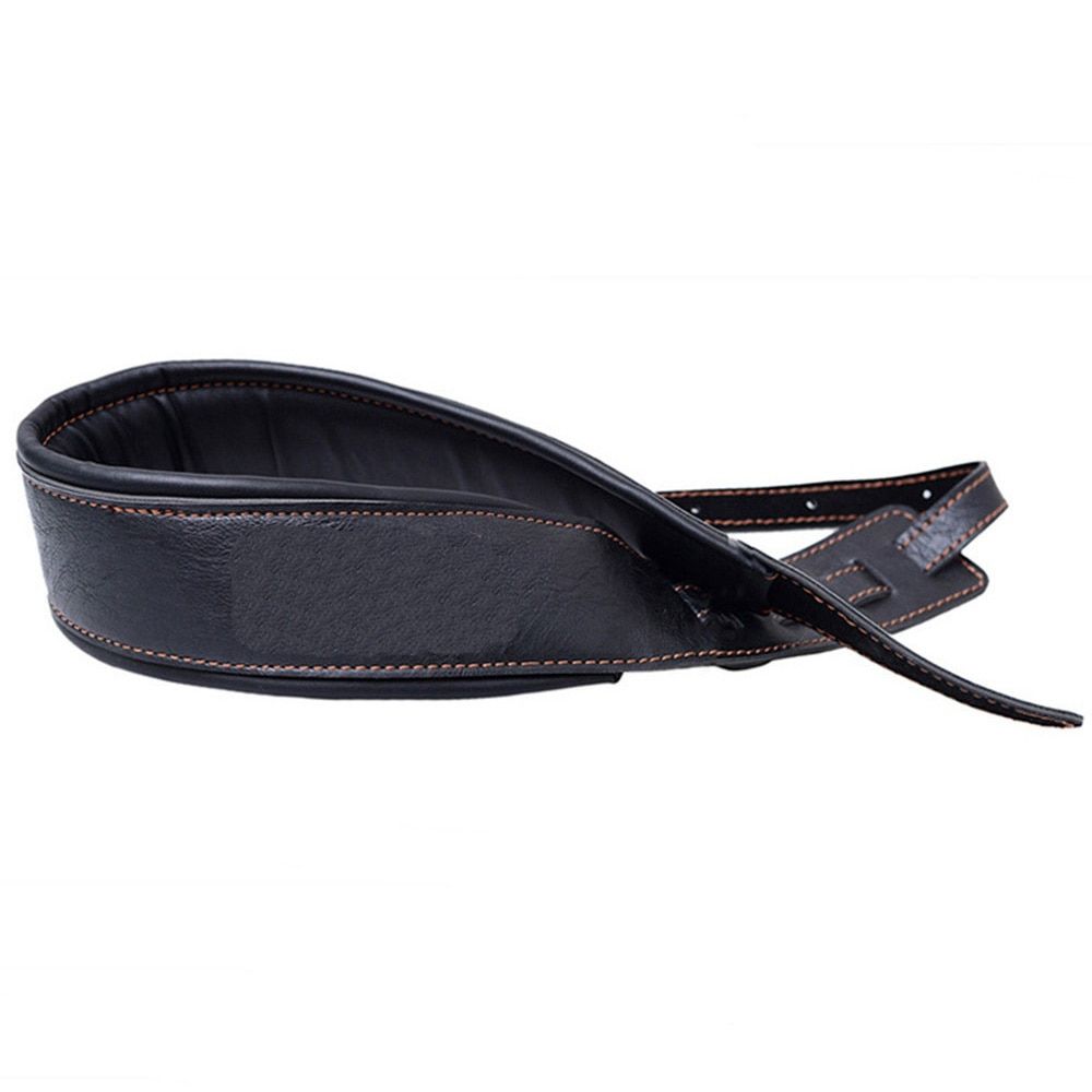 MoonEmbassy High Quality PU Leather Guitar Strap Adjustable Soft Bass Straps Accessories